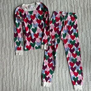 Hanna Andersson valentines heart pajamas size 8